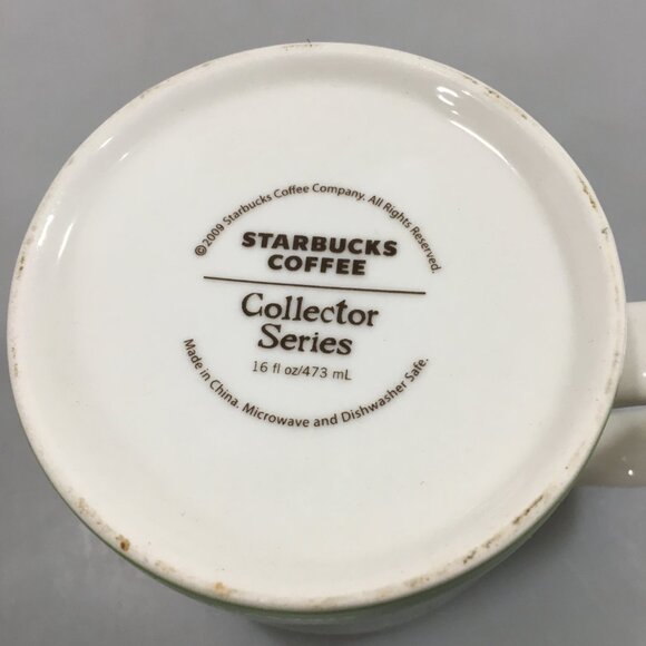 Starbucks Los Angeles Global Icon 2009 Green Palm Tree Coffee Mug Cup 16 oz - Picture 5 of 5